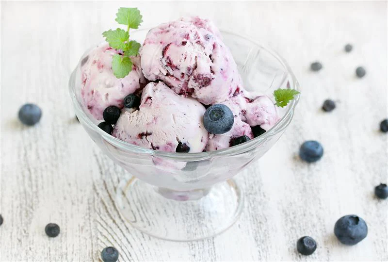 Blueberry Lemon Ice Cream