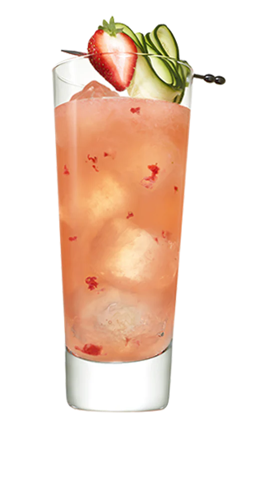 Sparkling Strawberry Cucumber