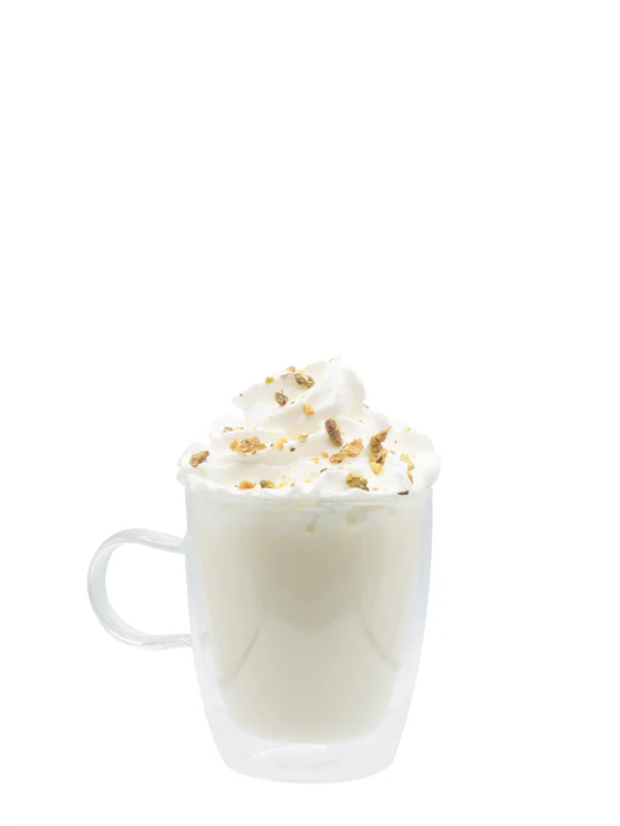 White Chocolate Pistachio Steamer
